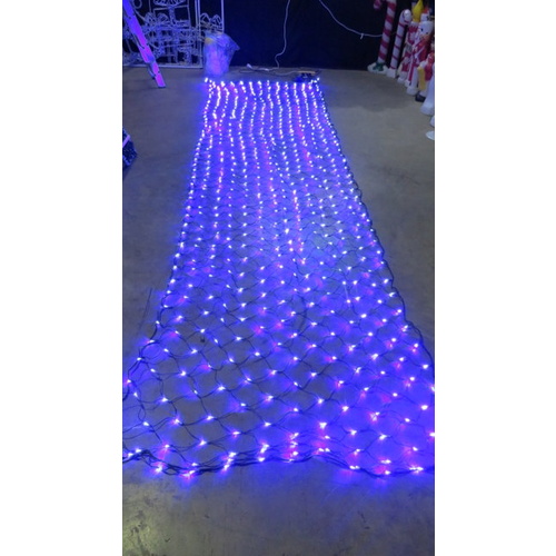 6m x 1.5m Blue LED Net- 8 function-1400 bulbs 