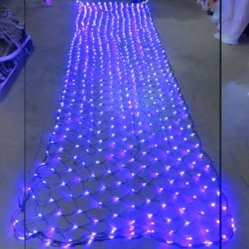 6m x 1.5m Blue LED Net- 8 function-1400 bulbs 