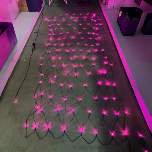 3m x 1.5m Pink Net 