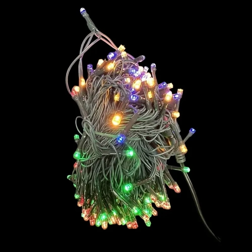 20m Multi  LED String - Green Wire- 12V power