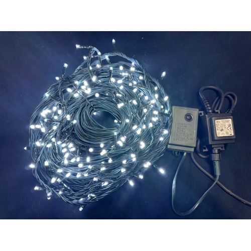 20m White LED String -24V