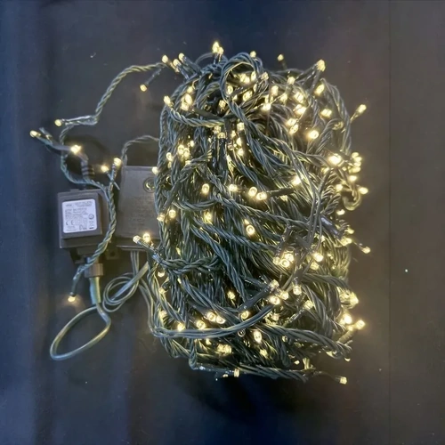 40M Warm White String - green wire 