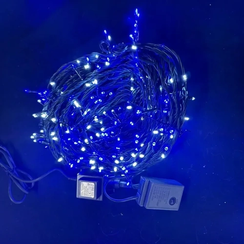 50m Blue and White Strings