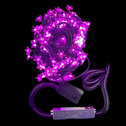 20M Pink LED String with Cherry Blossoms  