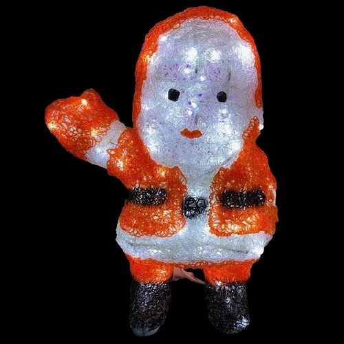 40cm Tall Acrylic LED Santa