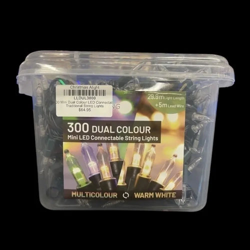 29.9m 2 Colour Connectable Traditional String 