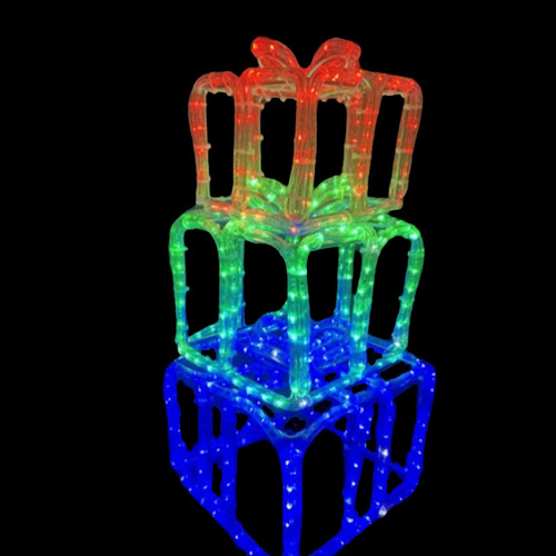 3D Gift Boxes Rope Light Motif- Set of 3