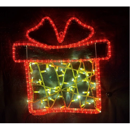 Red Present Rope Light Motif 
