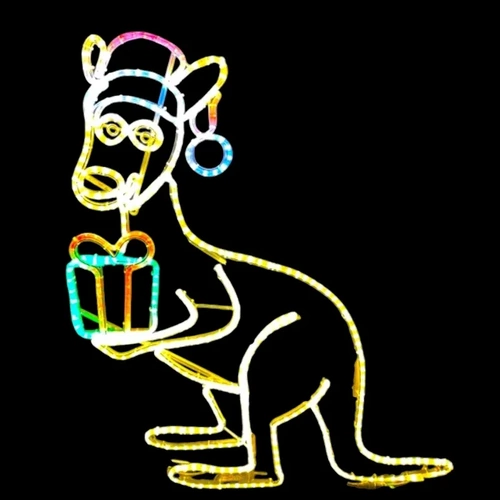 New Christmas Kangaroo Rope Light Motif