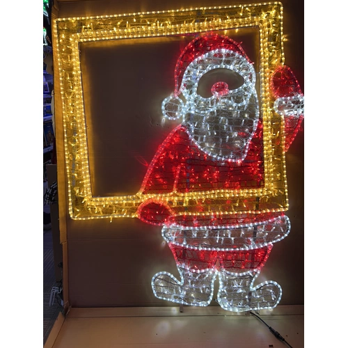 Santa Selfie Rope Light Motif
