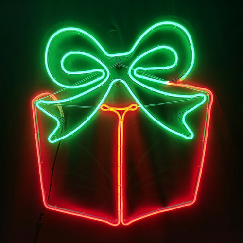 Neon Flex Giftbox Rope Light Motif 80cm
