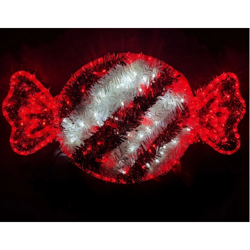 Red Candy Lolly Rope Light Motif