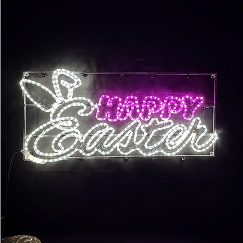 Happy Easter Rope Light Motif