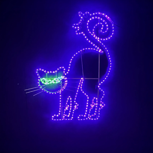 Halloween Cat Rope Light Motif 