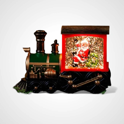 Snowing Mini Train with Santa