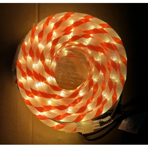 10M Connectable Candy Rope Light-red/white