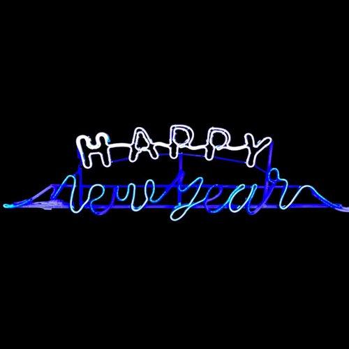 190cm Happy New Year Neon Rope Light Motif