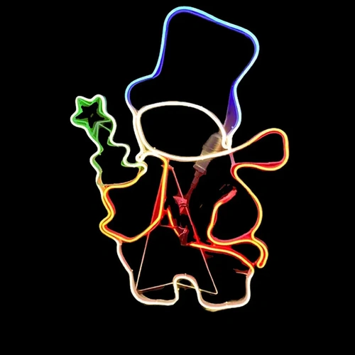 74cm Neon Snowman Rope Light Motif 