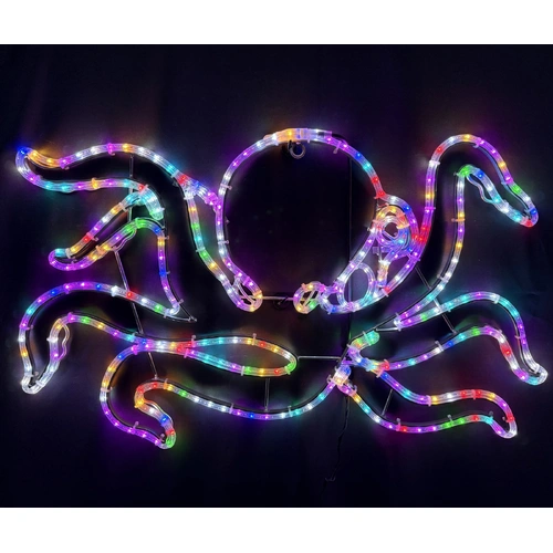 RGB Octopus Rope Light Motif