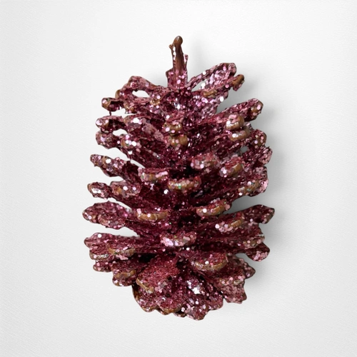Pink Glitter Pine Cone