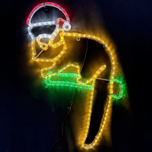 Christmas Possum Rope Light Motif