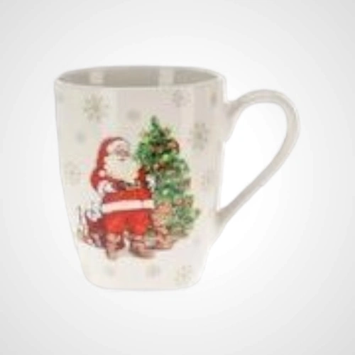 340ml Porcelain Santa Mug B