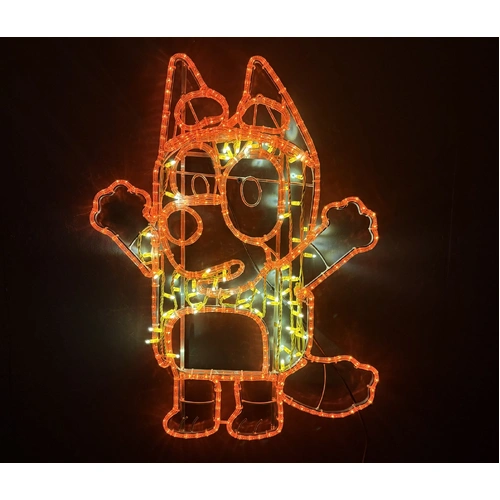 Red Dog Rope Light Motif