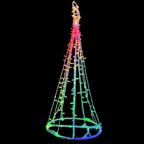 1.5m RGB Cone Tree - FREE SHIPPING