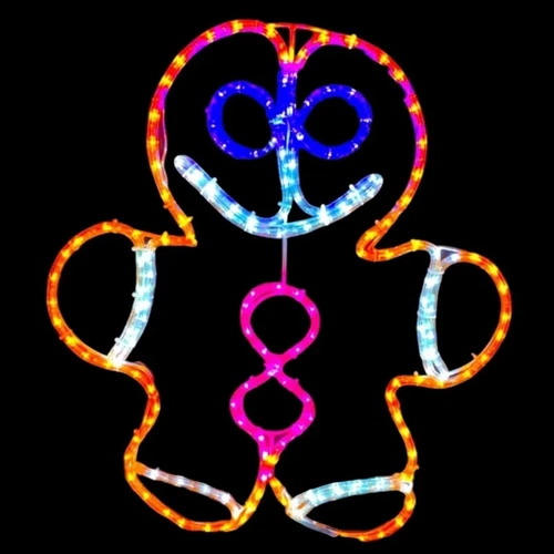 Gingerbread Baby Rope Light Motif 60cm