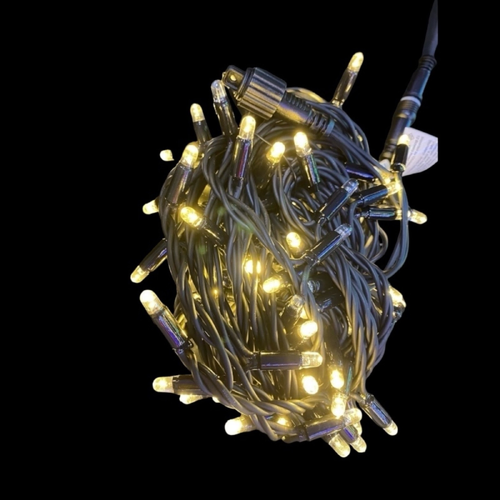 10M Connectable White Waterproof String - static