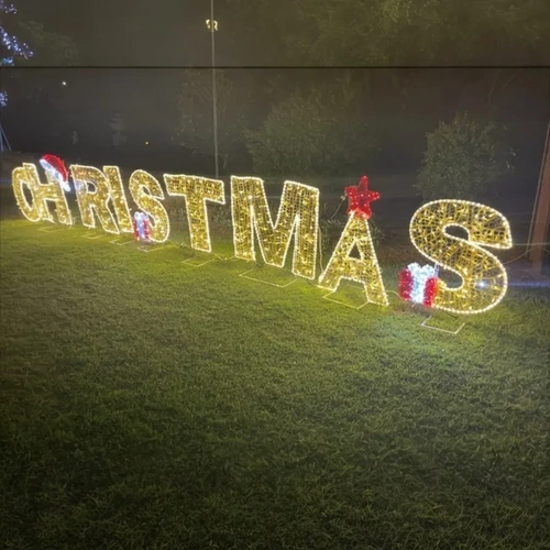 Titanic CHRISTMAS Rope Light Motif with individual letters