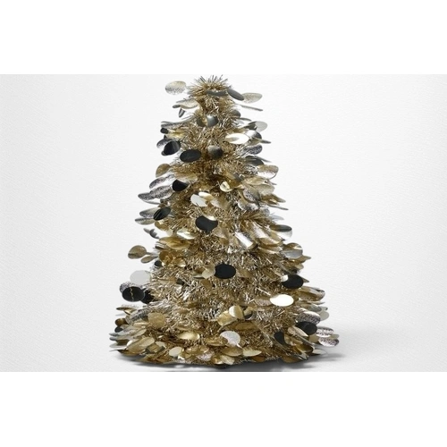 Champagne Tinsel Tree Decoration- 46cm