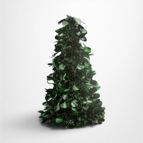 Green Tinsel Tree Decoration- 46cm