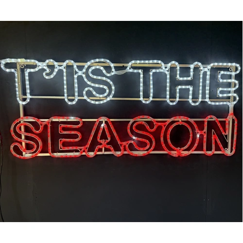 T'IS THE SEASON Rope Light Motif 