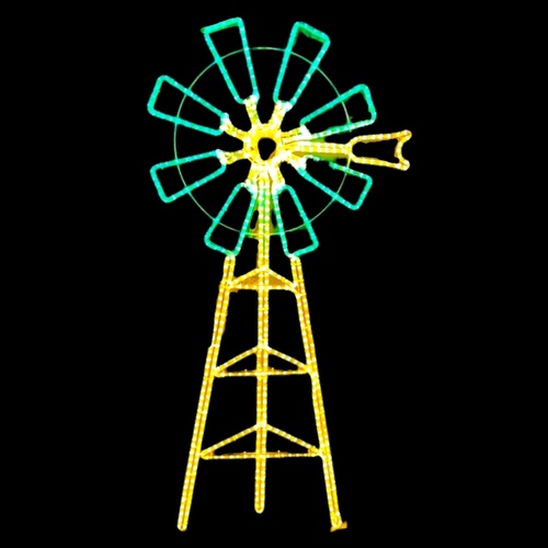 Revolving Windmill Rope Light Motif
