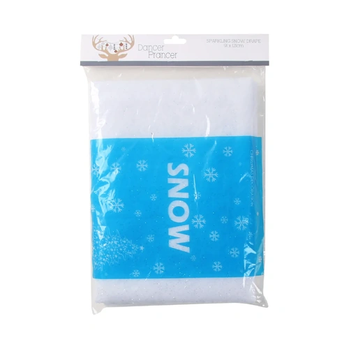 Sparkling Snow Drape 
