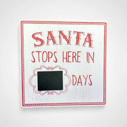Santa Stop Here Plaque