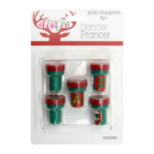 5 Pce Pre Inked Mini Stampers