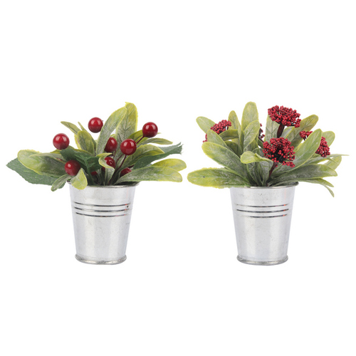 Red Berry Flower Pot - 2 choices