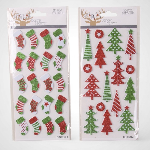 Puffy Christmas Stickers