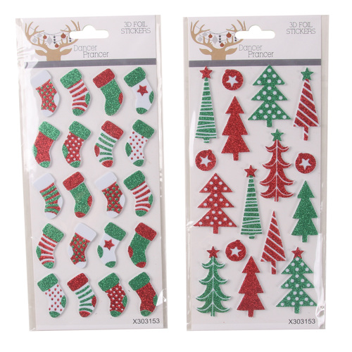 Puffy Christmas Stickers