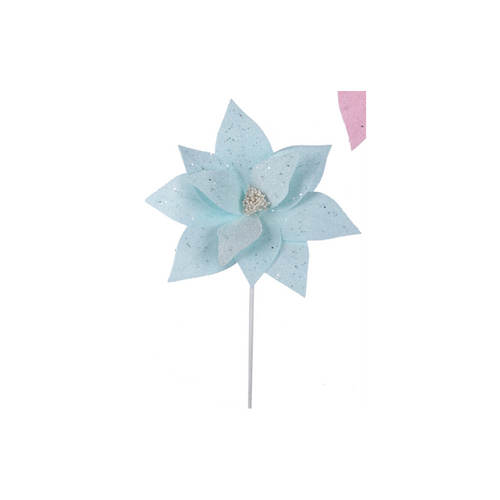 Blue Fairy Floss Poinsettia