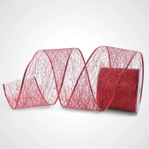 Red Mesh Ribbon