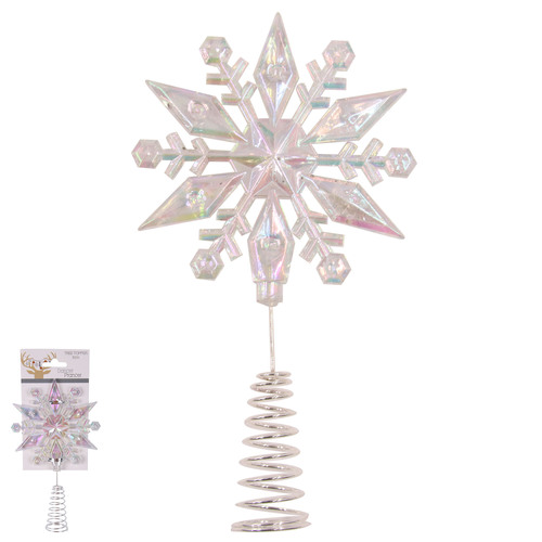 Iridescent Snowflake Tree Topper