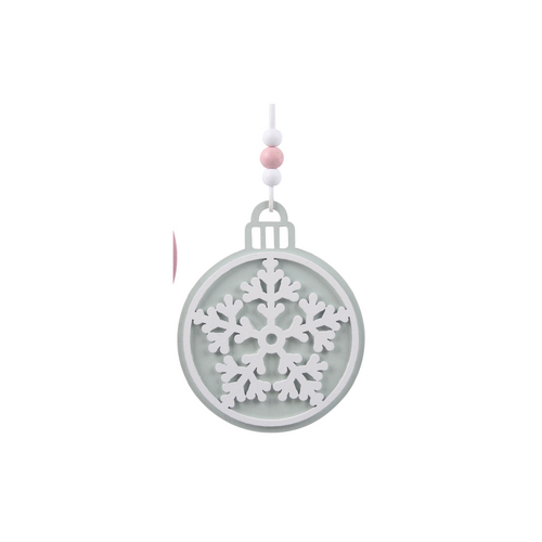 Pink Snowflake Tree Ornament