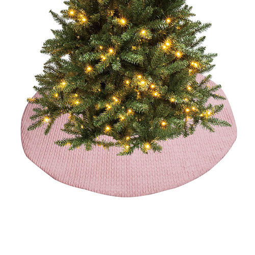 Pink Velvet Christmas Tree Skirt