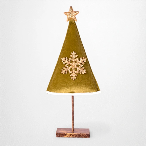 46cm Green Velour Tree