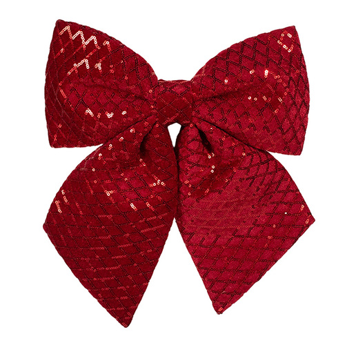 Red Velour Bow
