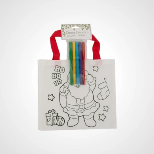 Colour Your Own Christmas Tote Bag(A)