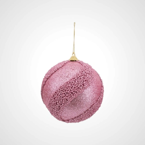 10cm Pink Bauble (B) 